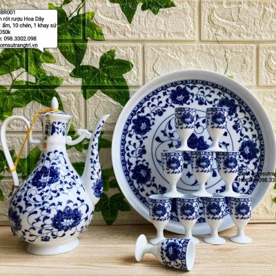Bộ Bình Rót Rượu Hoa Dây